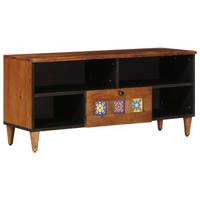 TV-kast Walnotenhout 100 x 33,5 x 46 cm Massief Mango Hout - thumbnail