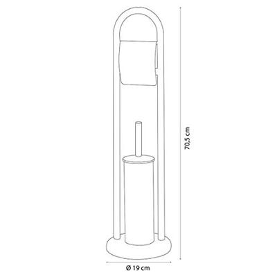 Sealskin Toiletbutler vrijstaand Acero Wit Sealskin Toiletbutler vrijstaand Acero Wit