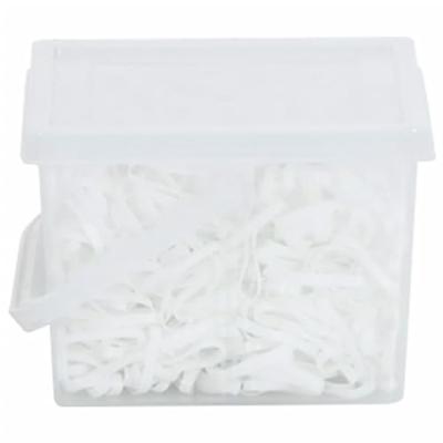 VidaXL Haarelastiekjes paard 2500 st silicone wit