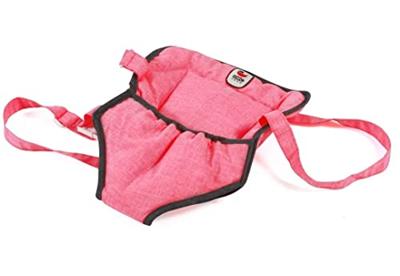 Poppen Draagzak - Melange Antraciet Pink
