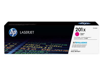 Originele HP 201X LaserJet magenta toner grote capaciteit (CF403X) voor HP Color LaserJet Pro M252 / M274 / M277 - thumbnail