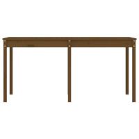 Tuintafel 159,5x82,5x76 cm massief grenenhout honingbruin - thumbnail