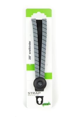 Widek B.V. Widek eye binder 1x24 mm. zwart. 2x12 mm. steengrijs met zwarte stalen platen op kaart (54 cm.)
