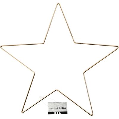 Creativ Company Ster, d 30 cm, dikte 3 mm, goud, 1 stuk