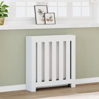 Radiatorombouw 78x20x82 cm bewerkt hout wit - thumbnail