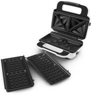 Tefal sw7011 snack xl sandwichmaker zilver/wit - thumbnail