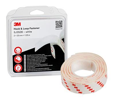 3M SJ352B Klittenband Om vast te plakken (l x b) 1.25 m x 25 mm Wit 1 stuk(s) 3M SJ352B Klittenband Om vast te plakken (l x b) 1.25 m x 25 mm Wit 1 stuk(s)