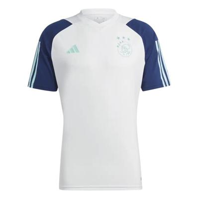 Ajax Trainingsshirt Junior Wit 2023/2024 - Maat 128 - Kleur: WitBlauwRoze | Soccerfanshop