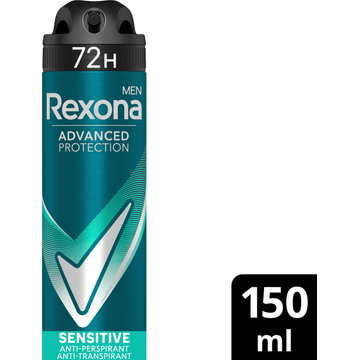 Rexona Men Advanced Protection AntiTranspirant Deodorant Spray Sensitive 150 ml bij Jumbo