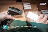 Digitus Barcode-Scanner 2D-barcodescanner Kabel 1D, 2D LED Zwart Handmatig incl. standaard USB-A, USB-C 2.0 - thumbnail