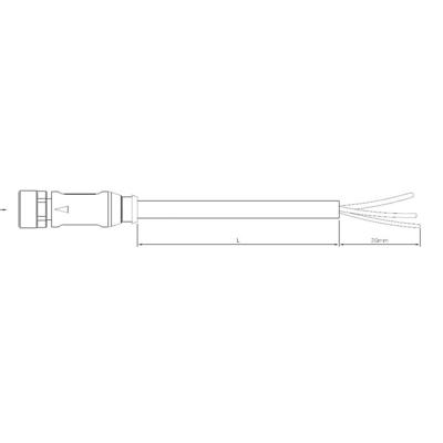 TE Connectivity 1-2273001-3 Sensor/actuator connector, geassembleerd M8 Aantal polen (sensoren): 3 Bus, recht 5.00 m 1 stuk(s)