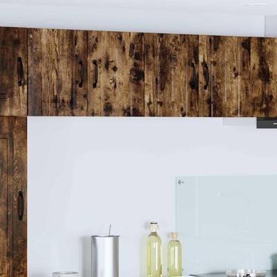 Keukenwandkasten 2 pcs Gerookt eiken 60 x 31 x 40 cm