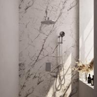 Inbouw Regendouche Set Brauer Chrome Edition Wanduitloop Ronde Hoofddouche 30 cm Met Glijstang en Handdouche 3 Standen Brauer - thumbnail