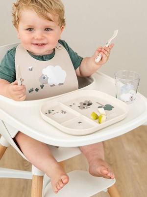 Bord met 3 vakken DONE BY DEER zandbeige