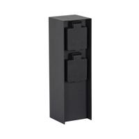 Tuinstopcontact Charge 2 zwart dubbel buitenstopcontact - thumbnail