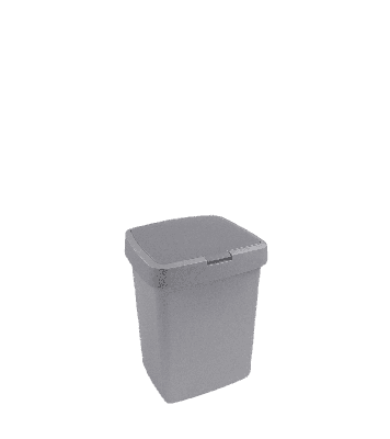 Sunware Delta prullenbak klep 10L grijs Sunware Delta prullenbak klep 10L grijs