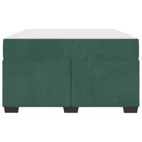 Bedframe met matras met matras Donkergroen 120 x 190 cm Fluweel - thumbnail
