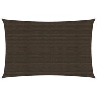 VidaXL Zonnezeil 160 g/m² 2x5 m hdpe bruin - thumbnail