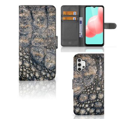 Samsung Galaxy A32 5G | Telefoonhoesje | Met pasjeshouder | Krokodillenprint