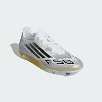 adidas F50 League Gras / Kunstgras Voetbalschoenen (MG) Wit Zwart Goud - thumbnail