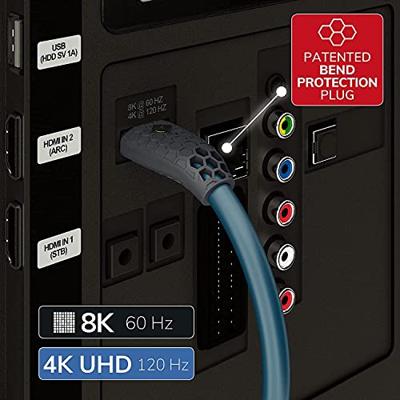 Oehlbach FLEX EVOLUTION UHD HDMI 1,5M HDMI kabel Blauw - thumbnail