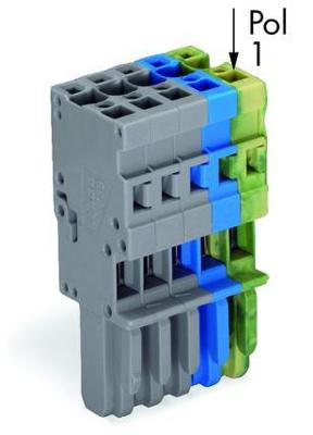 WAGO 769-105/000-038 Connector, female Grijs, Blauw, Groen, Geel 50 stuk(s)