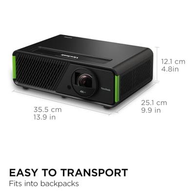 Viewsonic X2-4K Beamer LED 2150 ANSI-lumen 3840 x 2160 UHD 4K Met afstandsbediening, Zoomfunctie, Geïntegreerde luidspreker, 4K ondersteuning