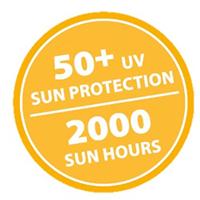 Parasol Patmos De Luxe Rechthoek 210x140cm - Licht Grijs* - thumbnail