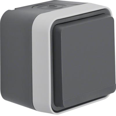 Berker 47403515 W.1 (opbouw) Wandcontactdoos met randaarde en klapdeksel spatwaterdicht Grijs, Lichtgrijs 1 stuk(s) Berker 47403515 W.1 (opbouw) Wandcontactdoos met randaarde en klapdeksel spatwaterdicht Grijs, Lichtgrijs 1 stuk(s)