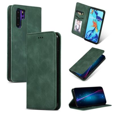 Retro huid voelen Business magnetische horizontale Flip lederen case voor Huawei P30 Pro (Army Green) Retro huid voelen Business magnetische horizontale Flip lederen case voor Huawei P30 Pro (Army Green)