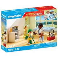 PLAYMOBIL Action Heroes kinderarts met teddybeer 71619 - thumbnail