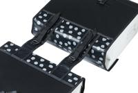 Basil urban load dubbele fietstas - zwart/groen, waterafstotend, 53l - thumbnail