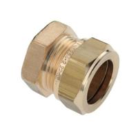 Bonfix knelkoppeling - Eindkoppeling - 15 mm - Messing - thumbnail
