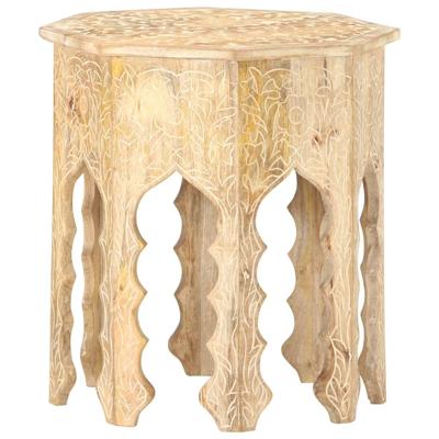 VidaXL Bijzettafel ø48 cm massief mangohout
