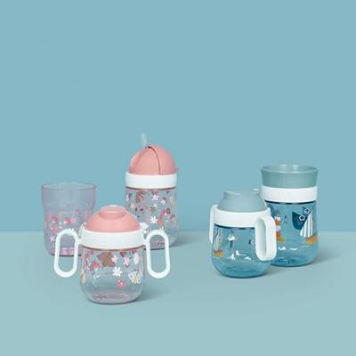 Mepal oefenbeker 360° Mio 300 ml flowers & butterflies