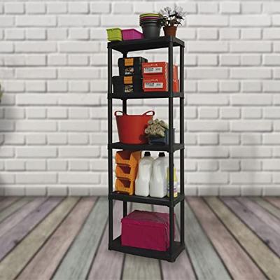 Opbergrek - TOOD - ETA 635 - 5 planken - Kunststof - 60 x 30 x 176 cm - Zwart