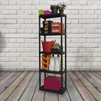 Opbergrek - TOOD - ETA 635 - 5 planken - Kunststof - 60 x 30 x 176 cm - Zwart - thumbnail