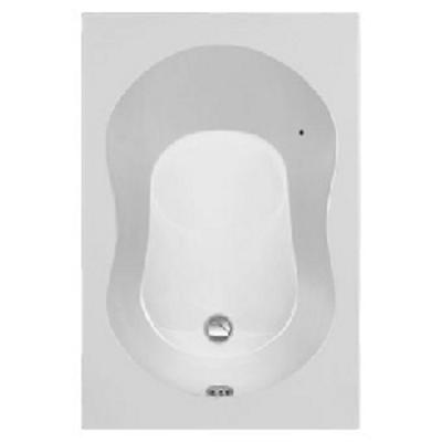 Plieger Compact solobad acryl 120x80cm 41cm diep met poten wit 0942136