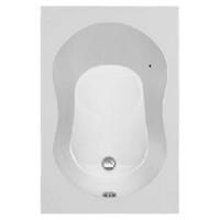 Plieger Compact solobad acryl 120x80cm 41cm diep met poten wit 0942136 - thumbnail