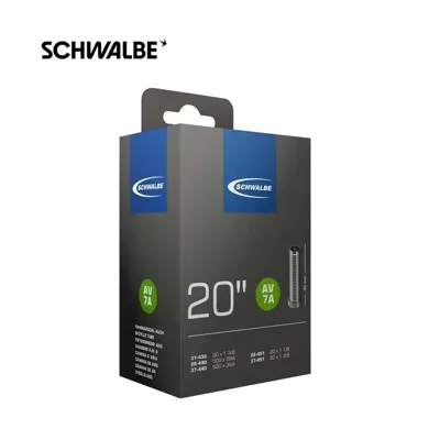 Schwalbe binnenband av7a 20 inch 20x1 3/8 28/37-438-451 av 40 mm