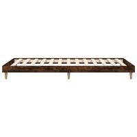 Bedframe zonder matras hout gerookt eikenkleurig 100x200 cm - thumbnail