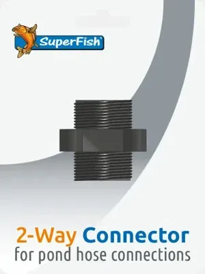 Superfish Vijver 2-Weg Blister: Duurzaam Koppelstuk, Gemakkelijke Installatie - 1 Stuk