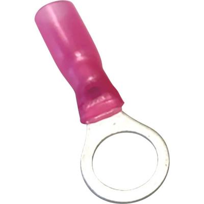 TRU COMPONENTS 1583110 Ringkabelschoen Met krimpkous Dwarsdoorsnede (max.): 1.50 mm² Deels geïsoleerd Rood 1 stuk(s)