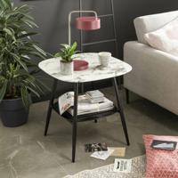 Artistiq Bijzettafel 'Nicky' 55 x 55cm, Marmerlook - thumbnail