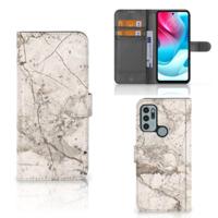 Motorola Moto G60s | Bookcase | Marmer Beige - thumbnail