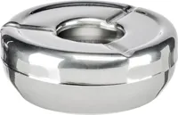 HI RVS asbak - 12 cm - Zilver - thumbnail