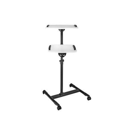 Hama Beamertafel Met 2 Niveaus (42x50/40x35 Cm) In Hoogte Verst. Met Wielen
