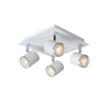 Lucide RILOU - Plafondspot - LED Dimb. - GU10 - 4x5W 3000K - Wit Lucide RILOU - Plafondspot - LED Dimb. - GU10 - 4x5W 3000K - Wit