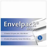 Enkele kaart papyrus envelpack a6 105x148mm wit - thumbnail