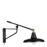 Dutchbone Wandlamp 'Hector' 30cm, kleur Zwart - thumbnail